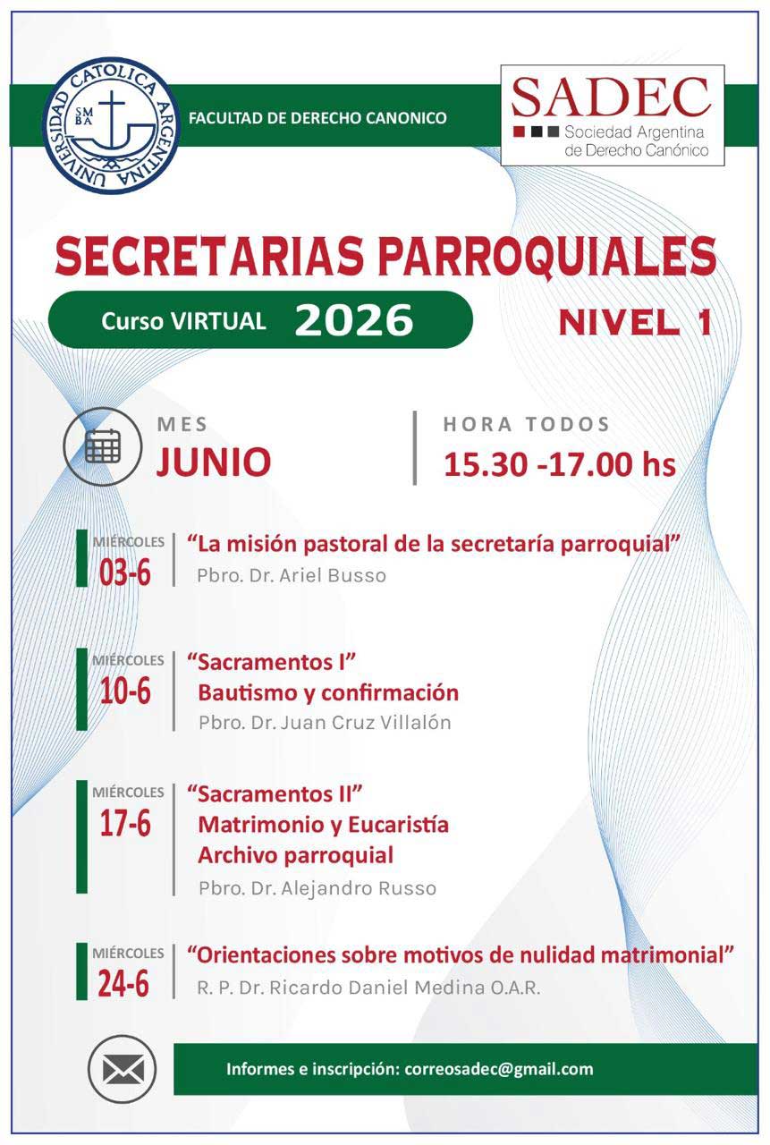 Curso de Secretarias Parroquiales